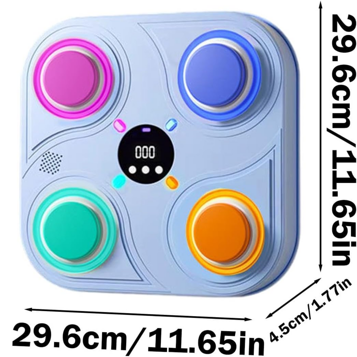 Máquina de Boxeo Musical Inteligente para Niños con Luces LED y Bluetooth