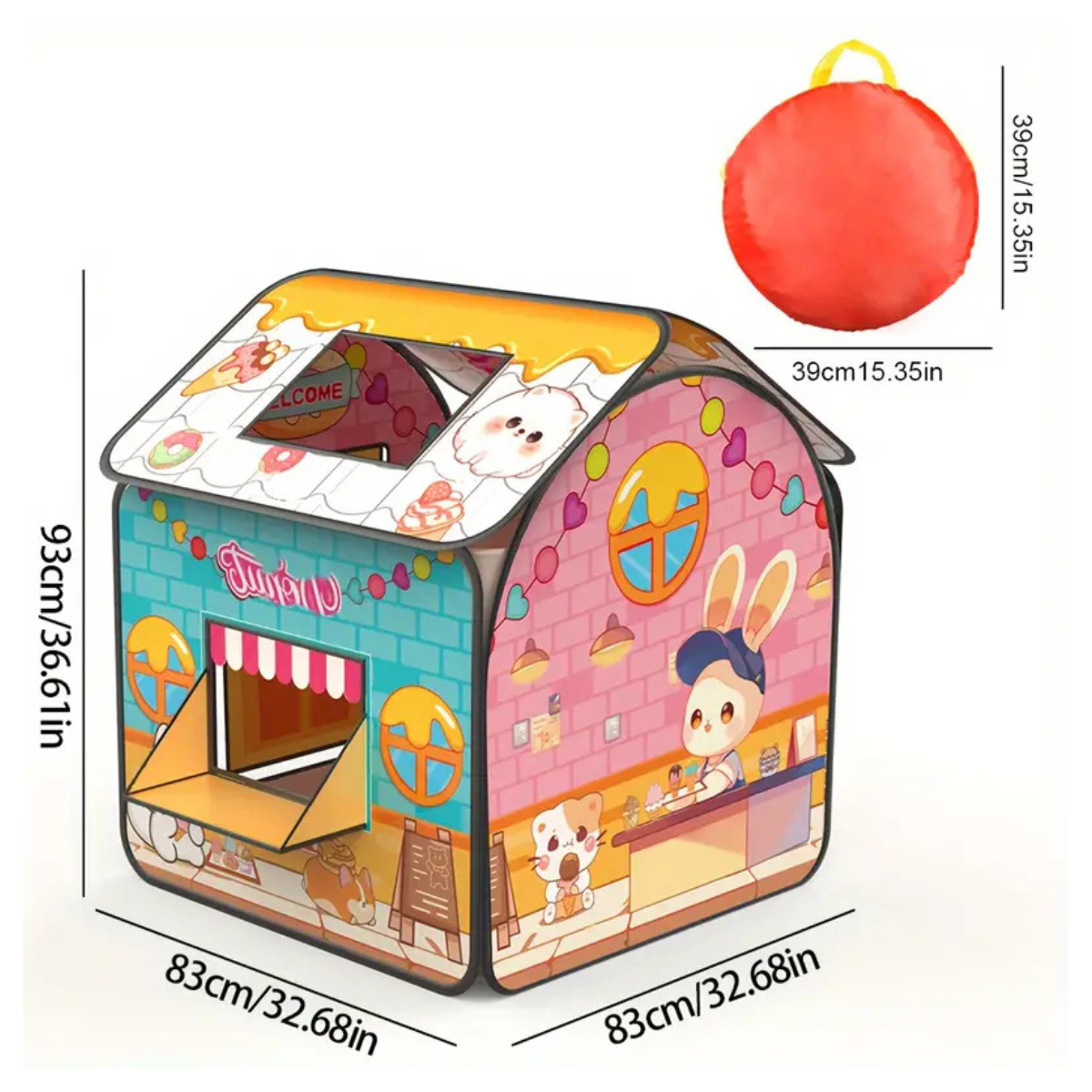 Carpa Infantil Heladería de Conejo 🍦🐰