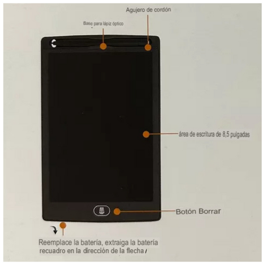 Pizarra Mágica LCD Infantil 8,5