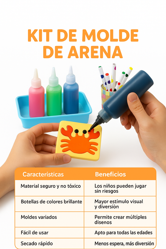 Kit Mágico de Agua 3D para Niños | Moldes y Colores