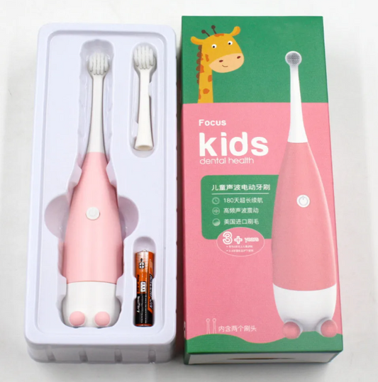 Cepillo de Dientes Eléctrico Infantil con 2 Cabezales