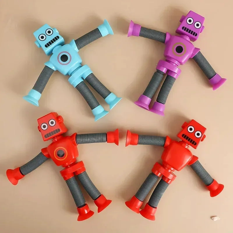 Pack 4 Robots Pop Tube Sensoriales Extensibles