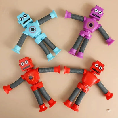 Pack 4 Robots Pop Tube Sensoriales Extensibles