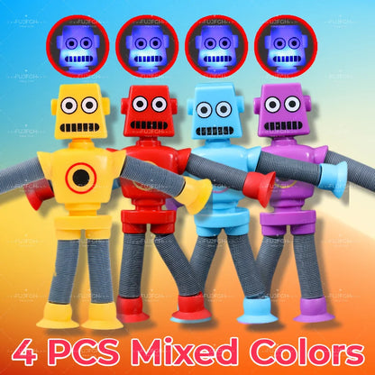 Pack 4 Robots Pop Tube Sensoriales Extensibles