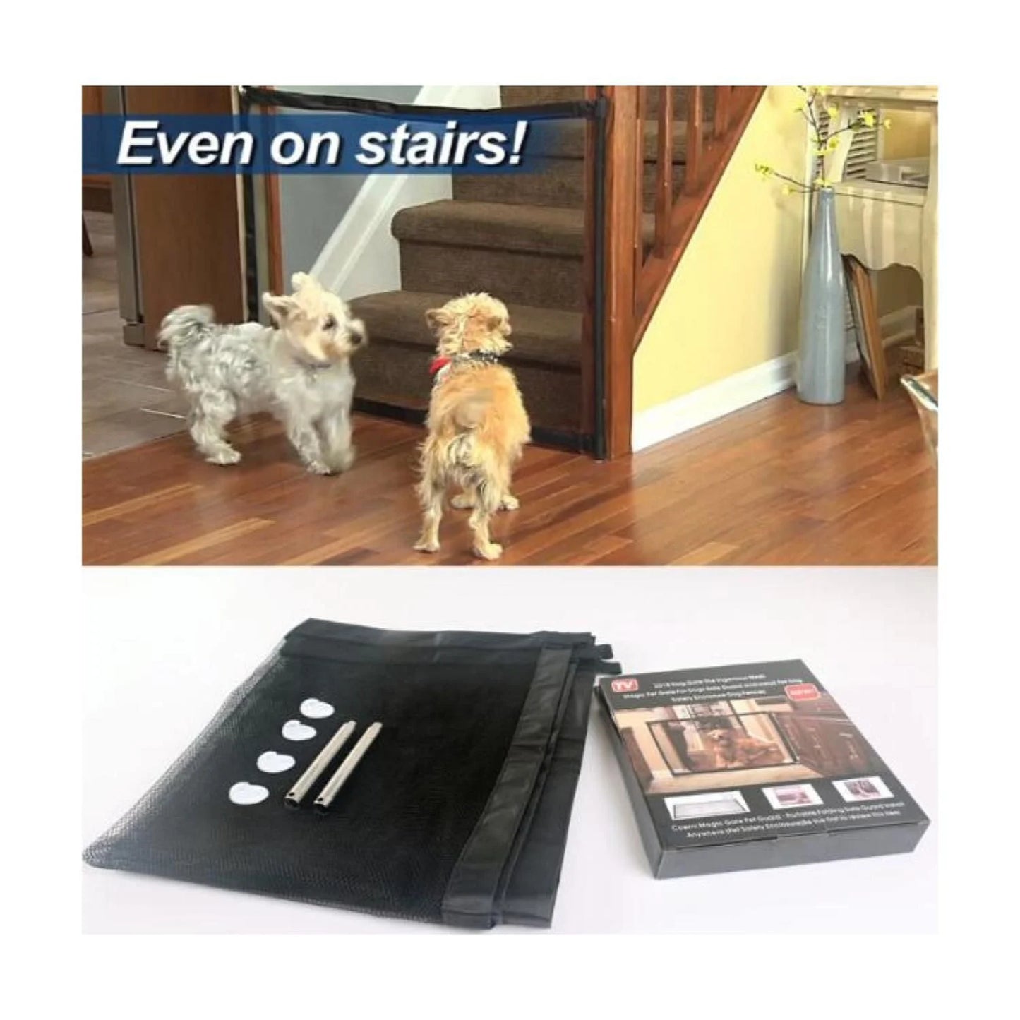 Puerta Mágica de Seguridad para Mascotas 110 × 72 cm