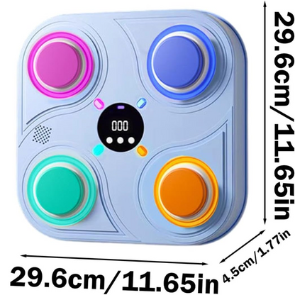 Máquina de Boxeo Musical Inteligente para Niños con Luces LED y Bluetooth
