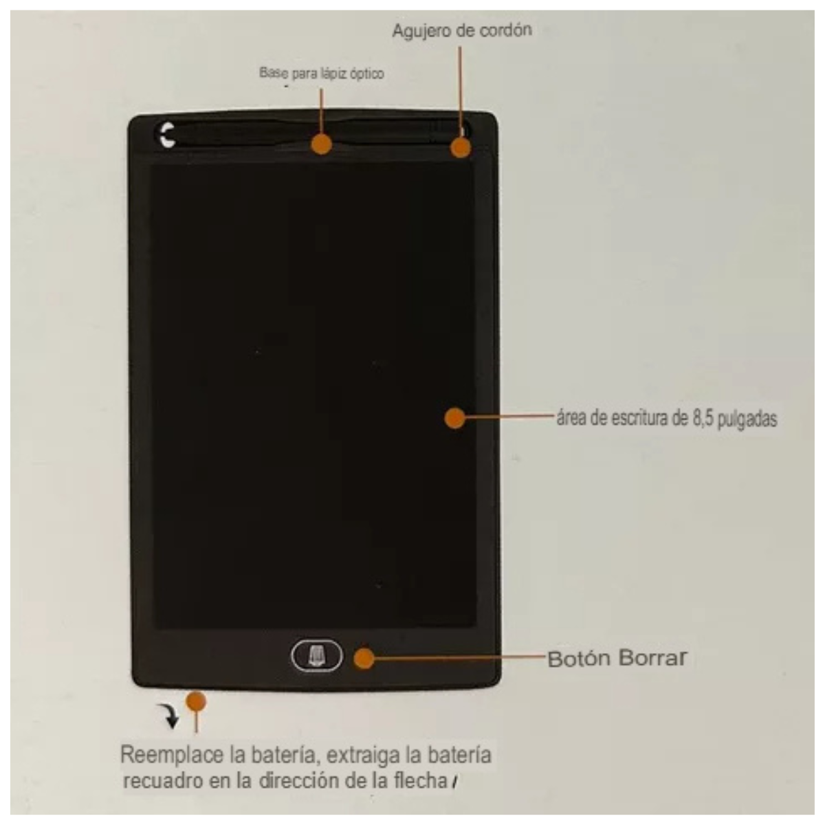 Pizarra Mágica LCD Infantil 8,5
