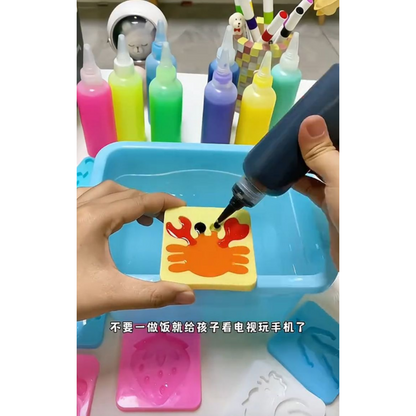 Kit Mágico de Agua 3D para Niños | Moldes y Colores