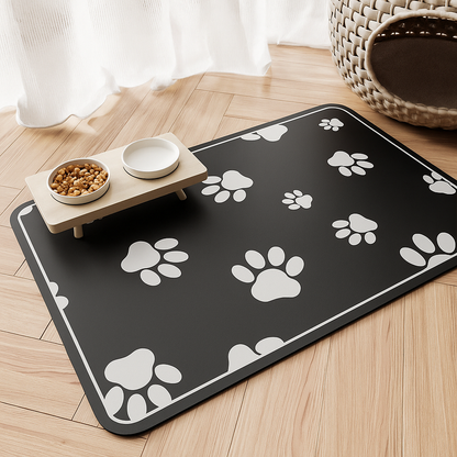 Mat Antideslizante para Comedero de Mascotas 40x60 cm