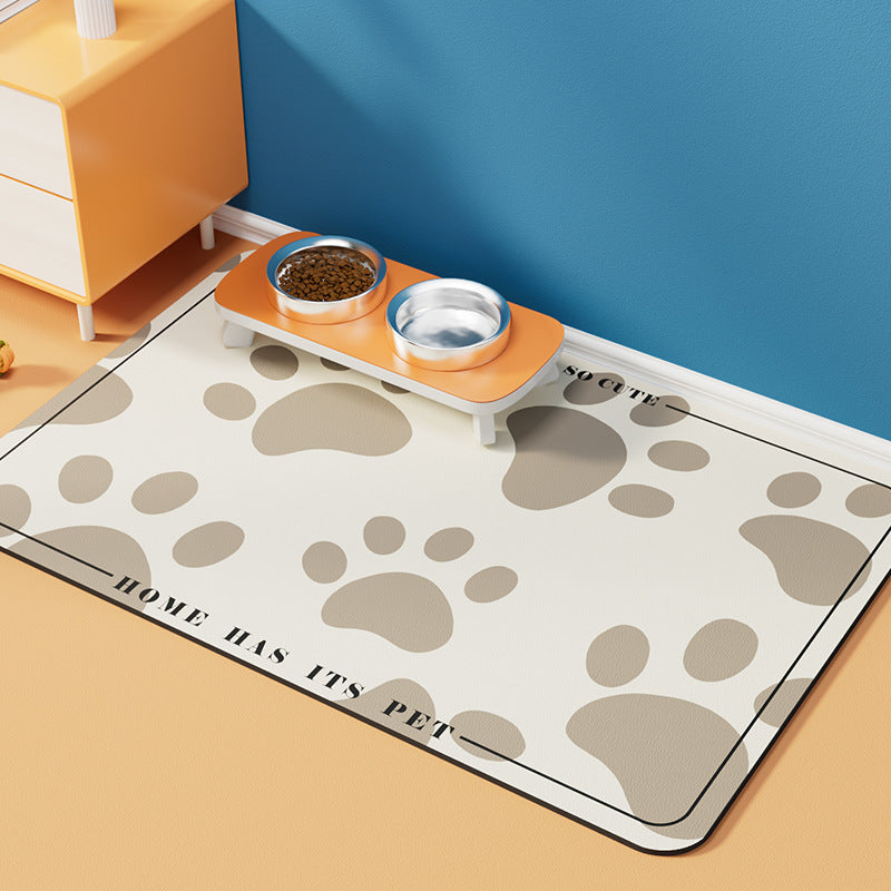 Mat Antideslizante para Comedero de Mascotas 40x60 cm