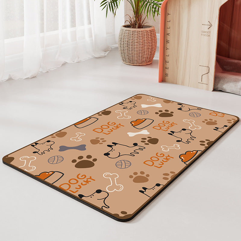 Mat Antideslizante para Comedero de Mascotas 40x60 cm