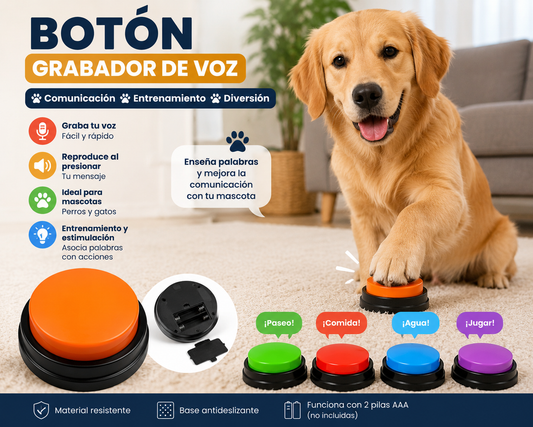 Botón Grabador de Voz para Mascotas