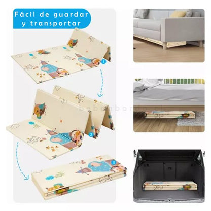 Alfombra Infantil Plegable Antigolpes XPE 180x120 cm